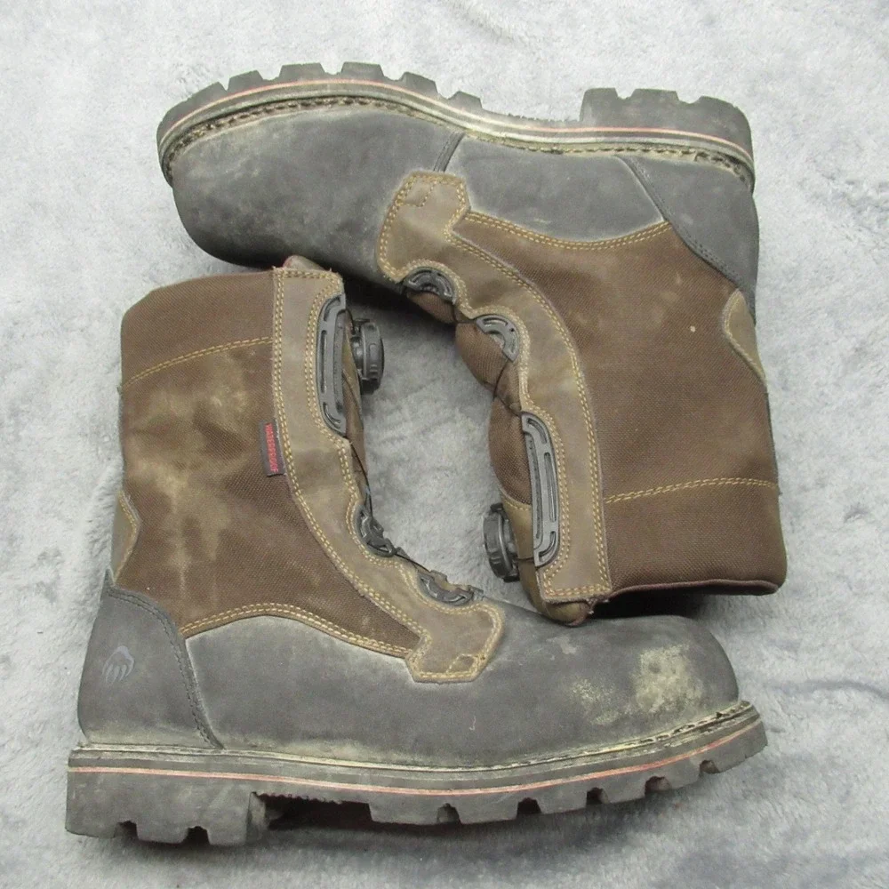 Wolverine Boot Men 11.5M Waterproof SteelToe BOA Drillbit Oil Rigger Rugged Work